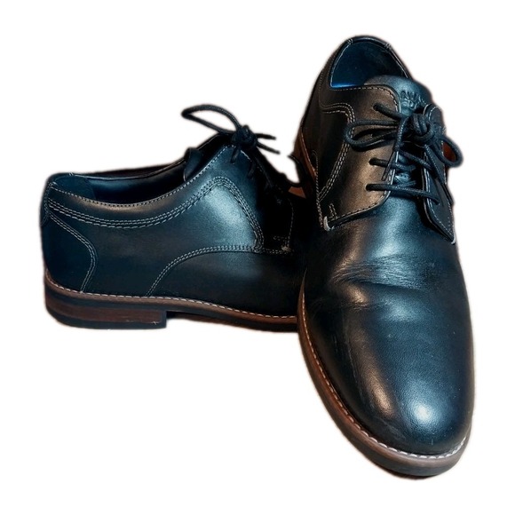 Nunn Bush Other - Nunn Bush Shoes Men's 9.5M Comfort Support Dress Oxford Black Leather Lace Up